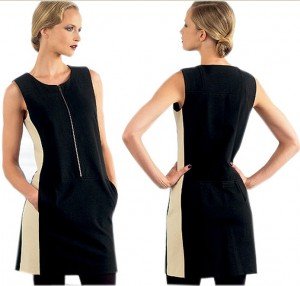 Donna Karan Vogue Two Tone Dress-1