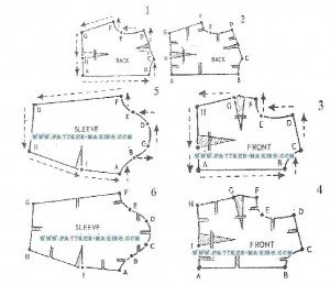 How to Grade Dress Bodice and Sleeve-2
