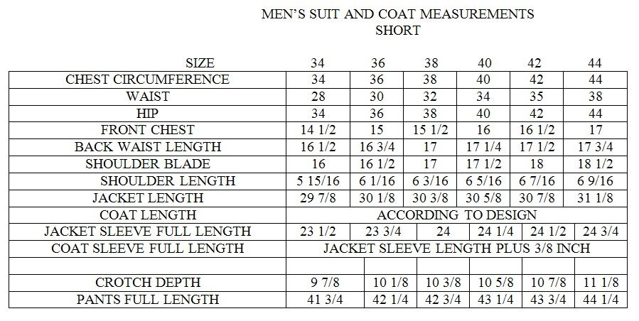 How to Take Men Measurements | Pattern-Making.com
