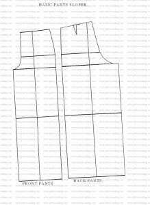 How to draft the Basic Pants Sloper-1