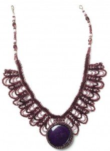 Netted Cabochon Necklace-1