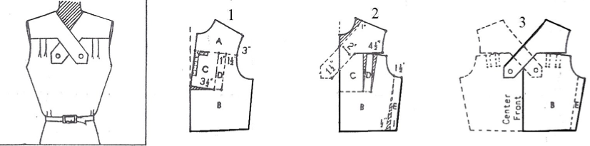 bodice yoke lines