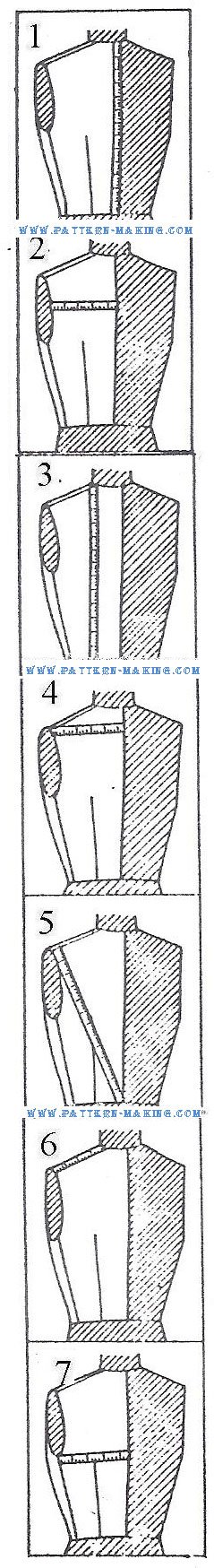 draft fitted bodice back-1