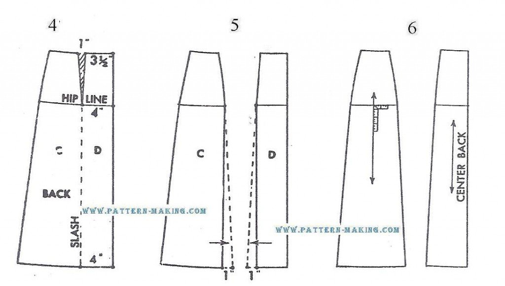 Skirt with Inset and Pocket | Pattern-Making.com